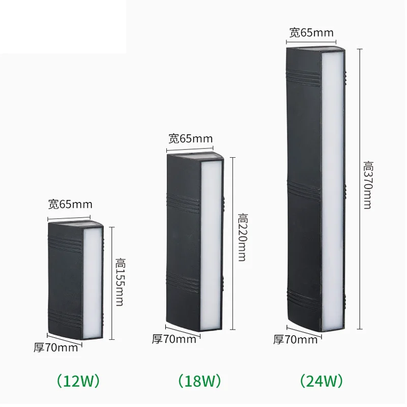 Led outdoor wall garden outdoor corridor hallway stairs villa garden wall pillars double foco led sconce waterproof terrance