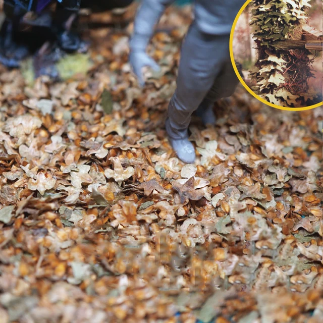 56mL/bottle DIY HO Scale Model Scene Falling Leaves Autumn Scene Tree Shrinking DIY Plant Platform Military Soldier Building 2