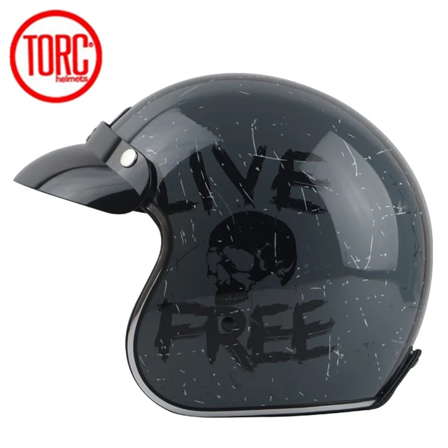US $56.94 TORC casco capacete vintage helmets T57 moto cafe racer motorcycle scooter 34 retro open face helm