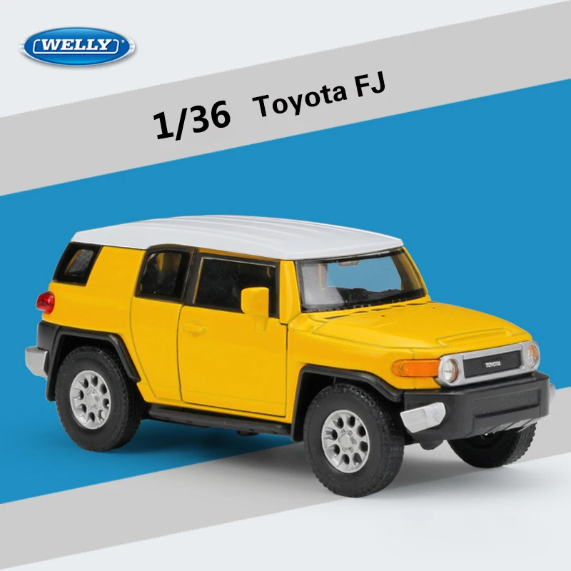 Welly литье под давлением 1:36 Scale siator Toyota FJ SUV внедорожная модель автомобиля откатная