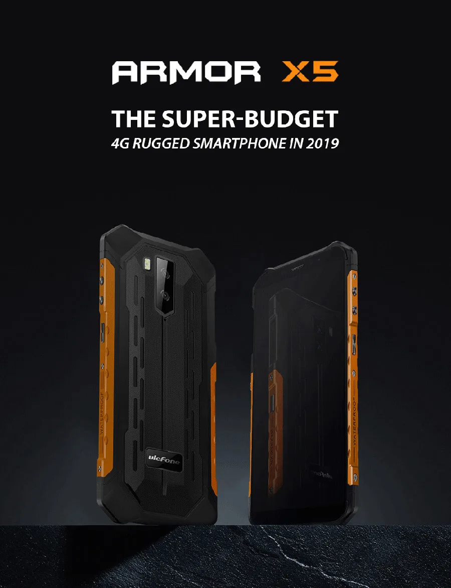 Ulefone Броня X5 ip68 прочный смартфон Android 9,0 ударопрочный телефон Superbattery сотовый телефон 3+ 32G разблокированный мобильный телефон