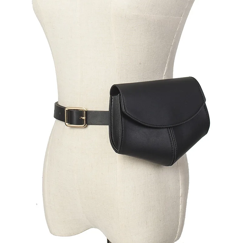 8PCS / LOT Serpentine Women Leather Belt Waist Bag Creative Personality Coin Purse Waist Pack Korean Fanny Pack