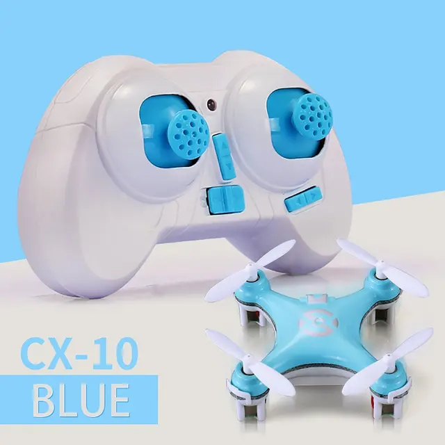 CX-10 Mini Drone 2.4G 4CH 6 Axis LED RC Quadcopter Toy Helicopter Pocket Drone With LED Light Toys For Kids Children 1