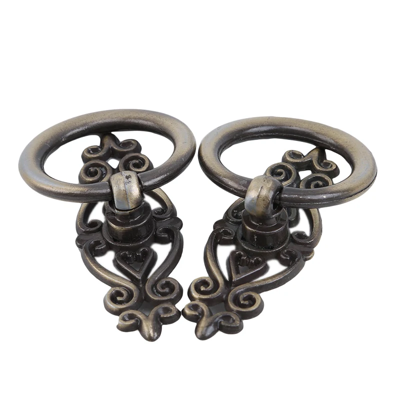 Винтажный кухонный шкаф коричневого и красного цветов 2 шт. буфет комод ручка для