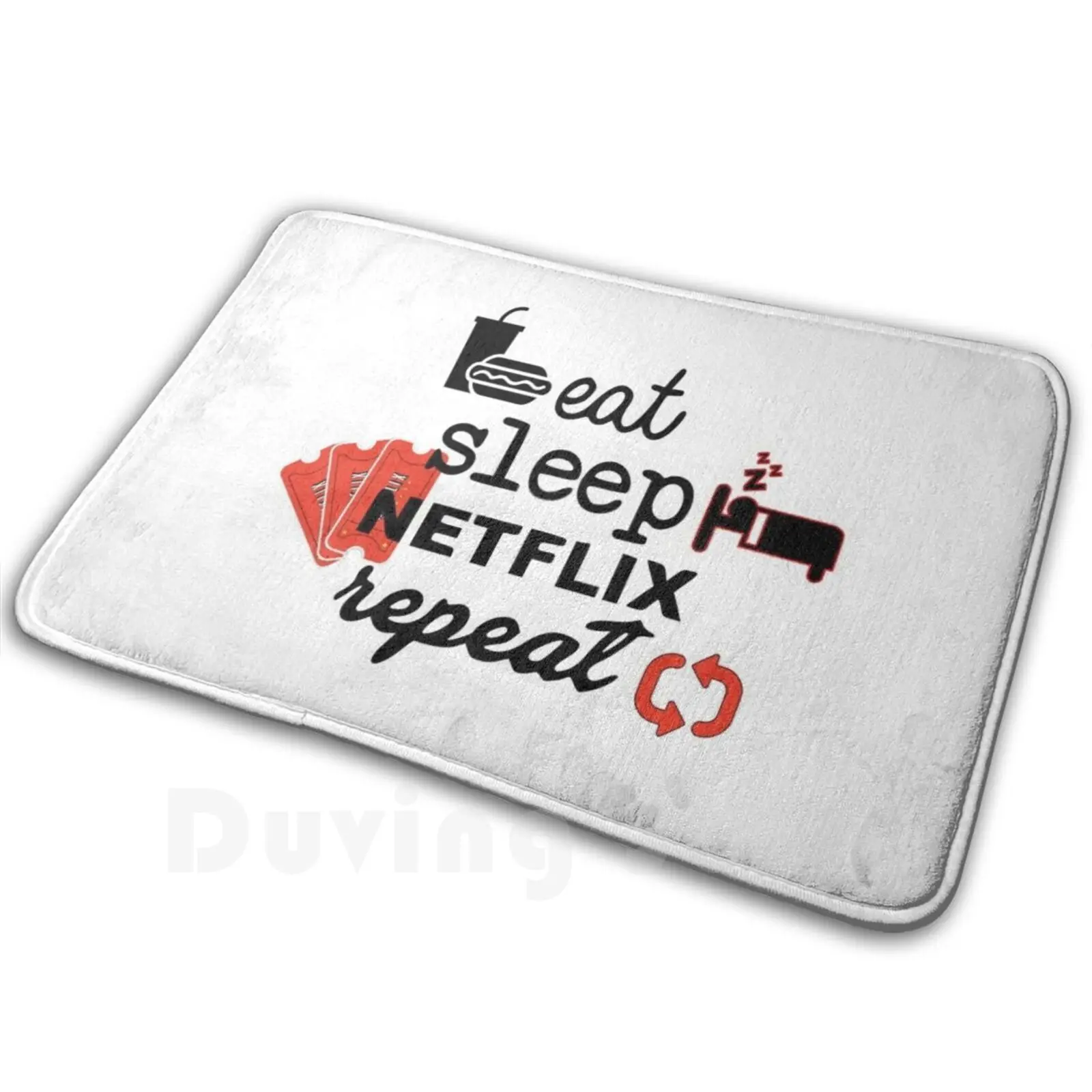 Guarda Netflix! Tappetino Tappeto Tappeto Tappetini Antiscivolo Camera Da Letto Netflix Tv Show Logo Sense 8 Abiti Vichinghi La Casa De Papel