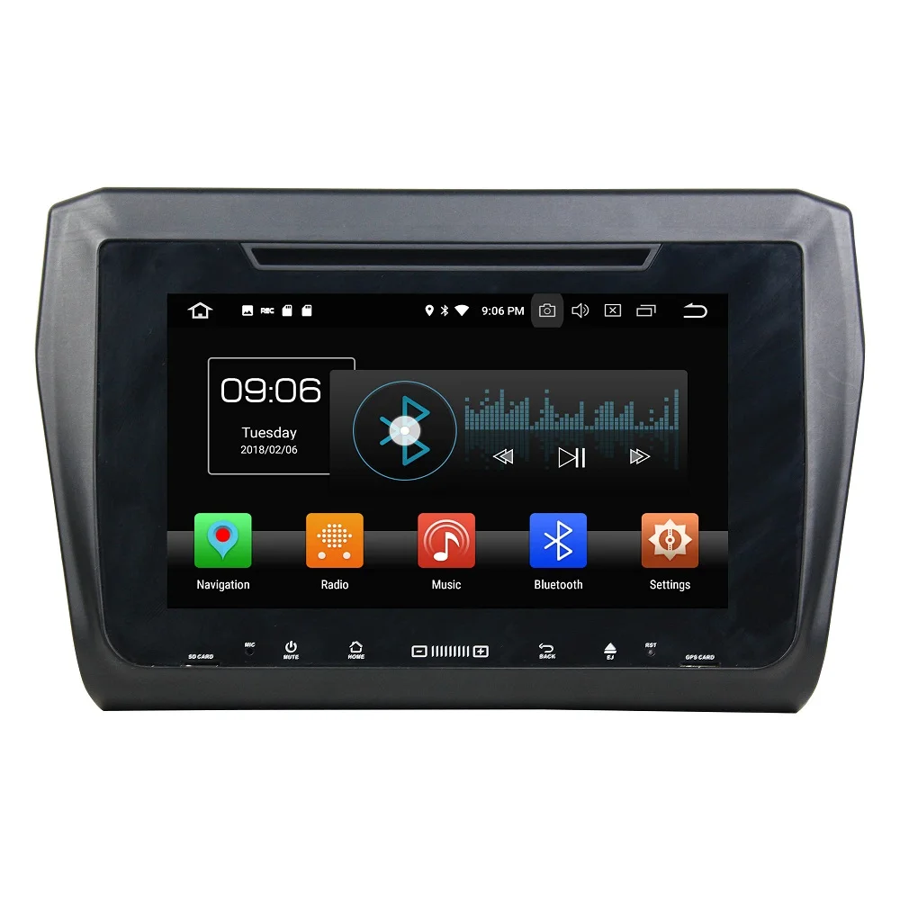 Восьмиядерный 8 дюймов Android 9 0 автомобильный Радио dvd плеер GPS для SUZUKI SWIFT 2018 gps
