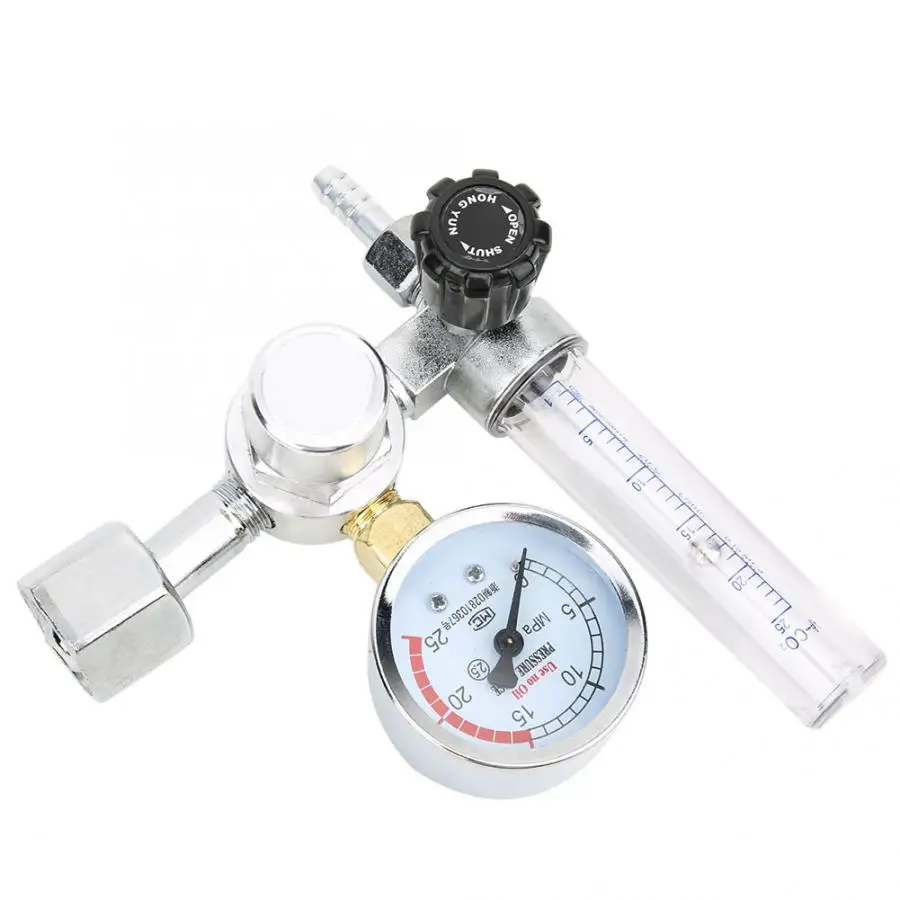 Аргон CO2 Mig Tig поток счетчик регулятор давления калибровочный инструмент для сварочного агрегата части поток счетчик регулятор