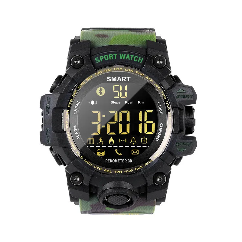 

Smart Sport Watch camouflage wind Outdoor step information reminder smart Bracelet Health Watchwaterproof
