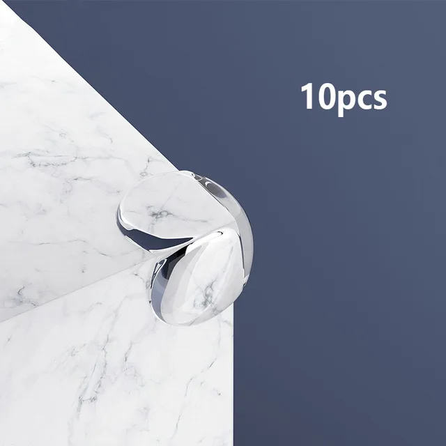 10/20PCS Child Baby Safety Silicone Protector Table Corner Edge Protection Cover Children Anticollision Edge & Guards For Kid spherical 10PCS