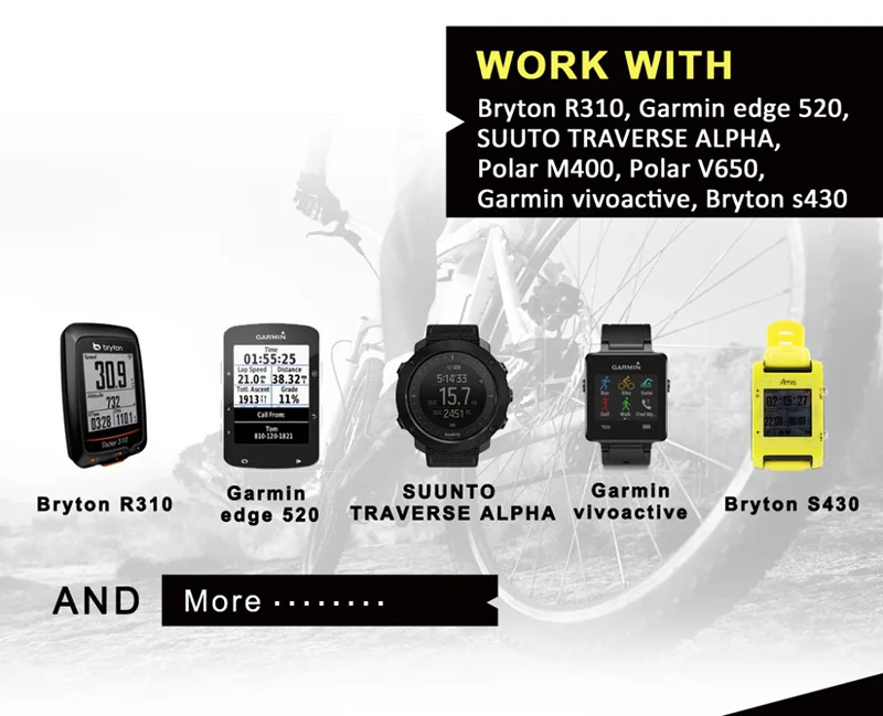 Ceinture de frequencecardiaque avec Bluetooth 4 0 BLE Ant + Фитнес HR ремешок кардио монитор сердечного