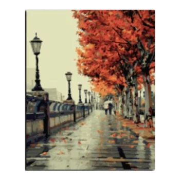 

Frameless Picture Painting By Numbers Hand Painted Home Decoration Digital Painting on Canvas Wall Sticker 40X50cm