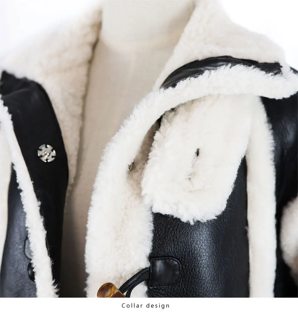 white bubble coat Real Sheepskin Fur Woman Winter Jacket Genuine Double Faced Fur Warm Coat Fashion Real Lamb Fur Duffle Coat Shearling Thick Jack long black puffer coat