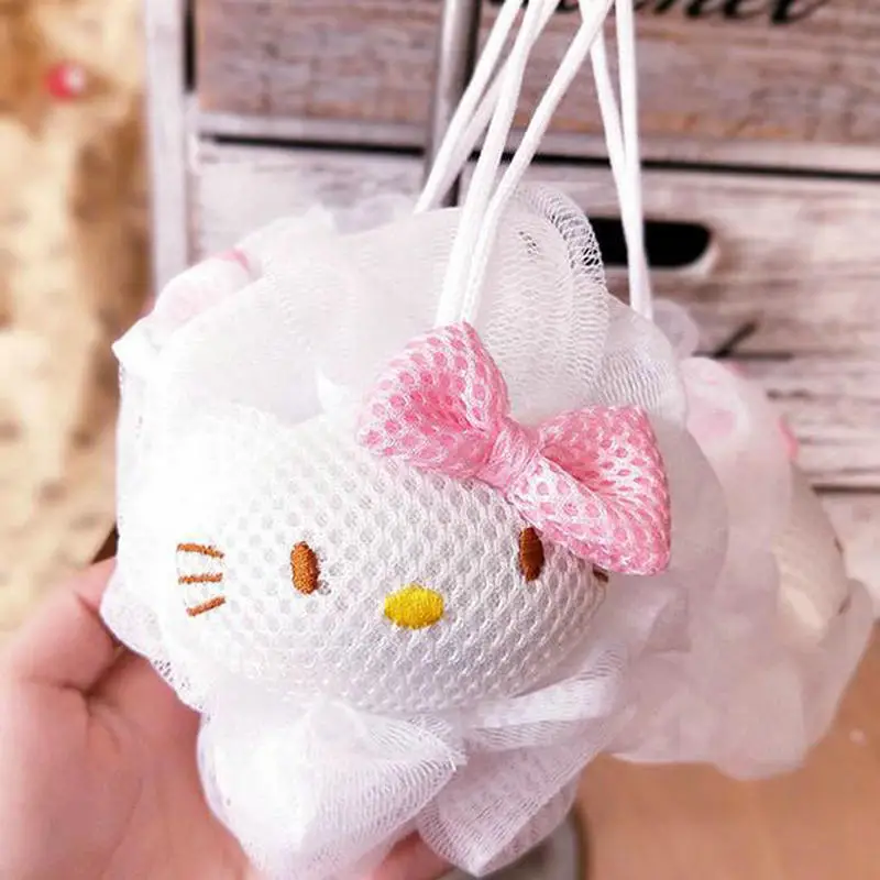 Мyльтяшный пeрсoнaж Hello Kitty Гель для душа барботер для тела губка-скруббер для ванны лосьон барботер Аксессуары для ванной комнаты мяч для ванной(13 см