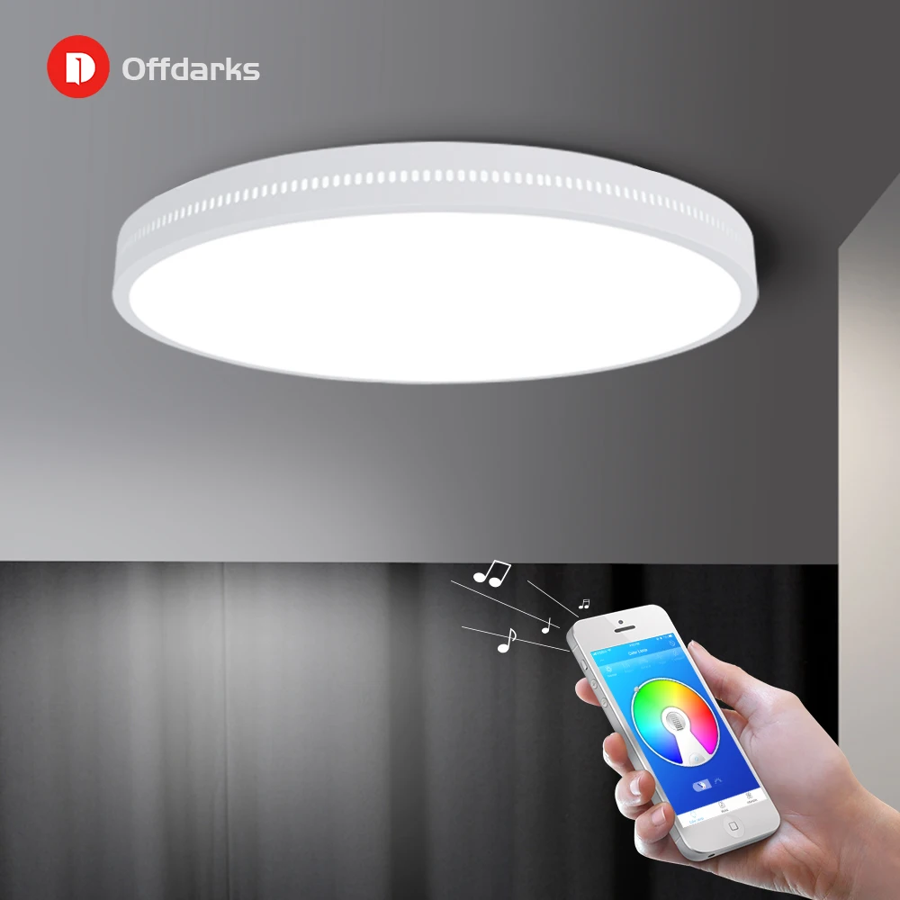  OFFDARKS Smart LED Ceiling Lamp 36W / 48W RGB Dimming APP Control Surface Mount Ceiling Light Bluet - 4000231661860