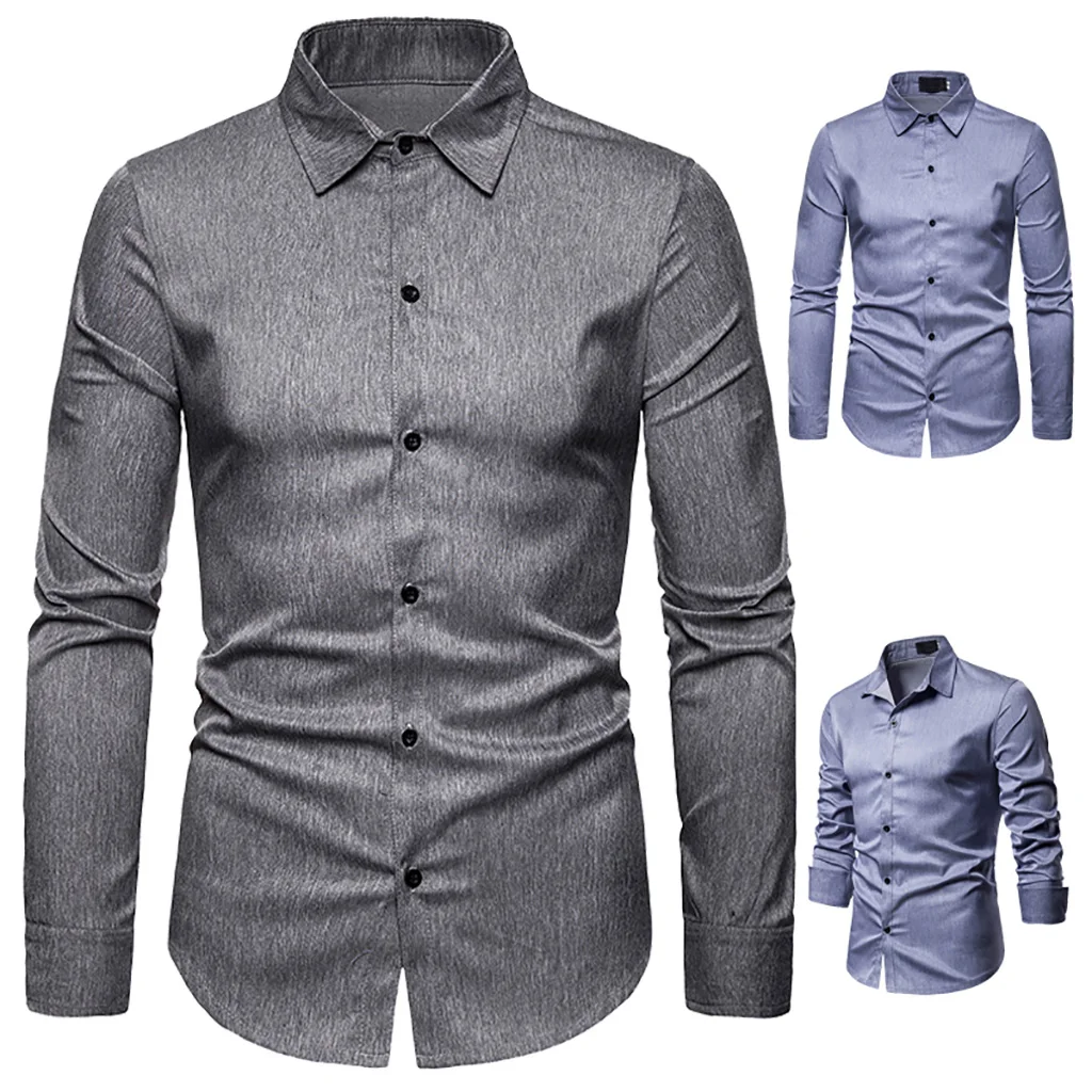 Shujin Chemise Homme, мужские рубашки, повседневная одежда, приталенная Повседневная рубашка с рисунком «гусиные лапки», Мужская модная рубашка с