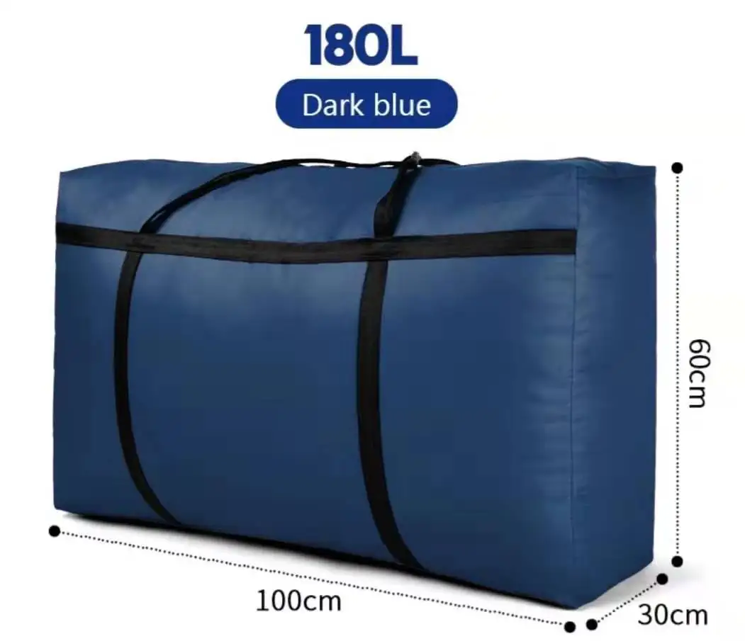 Dark blue 180L Sort ouMoving artifact сумка большая сумка холщовая портативная змеиная тканая бирка для багажа большие вместительные мешки очень большие - Цвет: Dark blue 180L