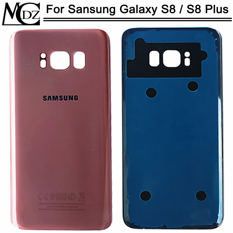 New S8 Battery Cover For Samsung Galaxy S8 G950 / S8 Plus S8+ G955 Back Cover Rear Back Glass Door Panel Housing Case