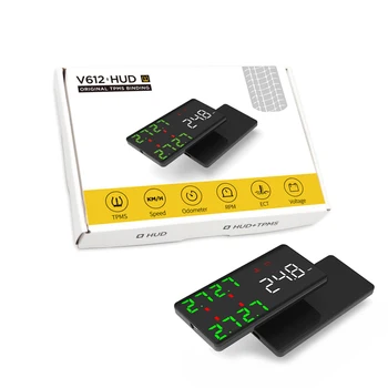 

New V612B (HUD) Head-up Monitor Tire Pressure Vehicle Speed Display 5.5 Inch Monitor Automobile Overspeed Alarm