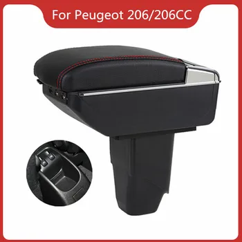 

CAR ARMREST FOR PEUGEOT 206/206CC Car Accessories Console Box Center Arm Rest With Cup Holder Ashtray