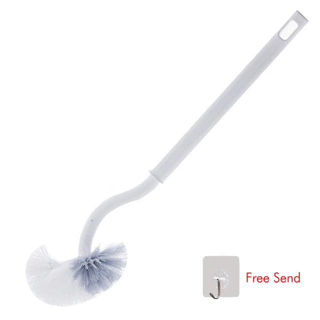 Toilet Brush With Holder set Soft Bristle toilet brush wall mounted  bathroom cleaner cleaning brush wc brush Deep Cleaning white