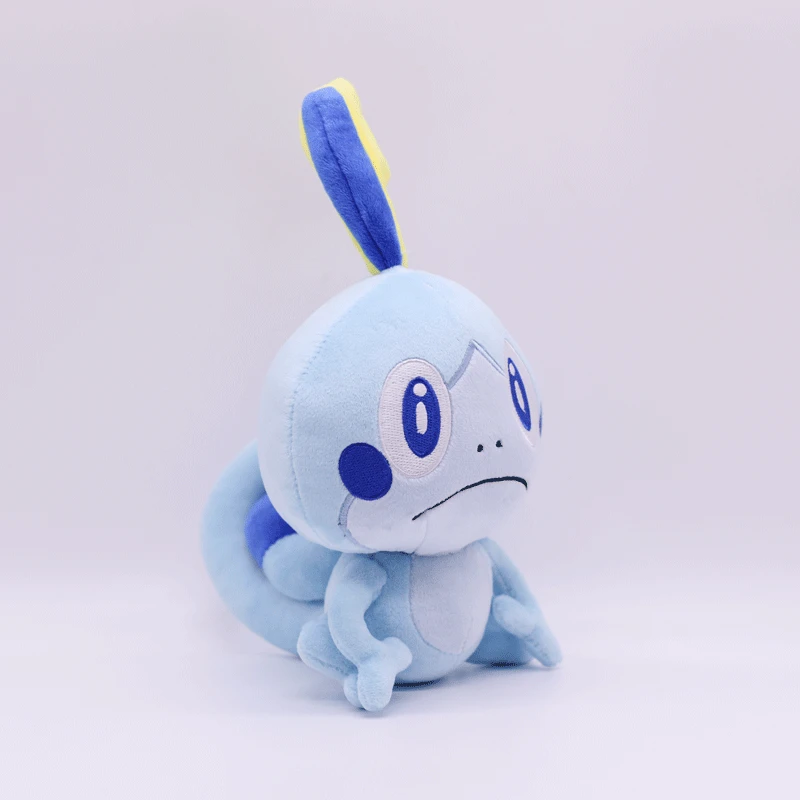 Takara Tomy Покемон 3 шт./компл. Куклы Мягкие щит меч Grookey Sobble Scorbunny плюшевая игрушка в виде фигурки; высота каблука 18 см