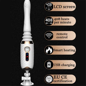 NEW Automatic Thrusting Heating Dildo G Spot Vibrator With Suction Cup Sex Toy for Women Adult Sex Fun Anal Vibrator For Orgasm 2