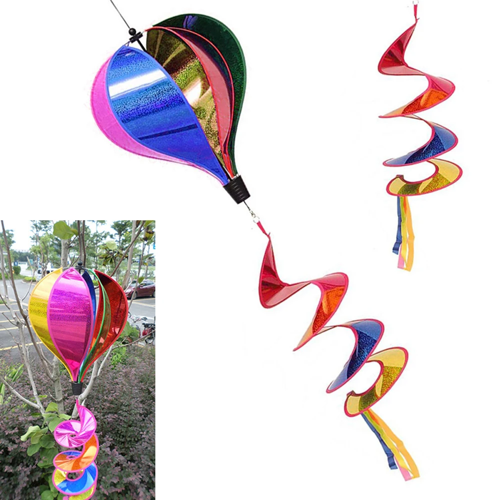 Rainbow Windmill Wind Spinner Whirligig Yard/Garden/Outdoor Decor Kids Toy Gift