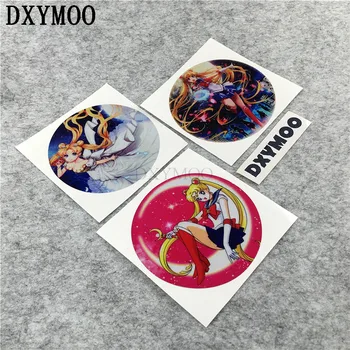 

Car Stickers Phone Skateboard Laptop Motorcycle Vinyl Decals Car Stickers for Young Girl Sailor Moon Luna Cat 10cm