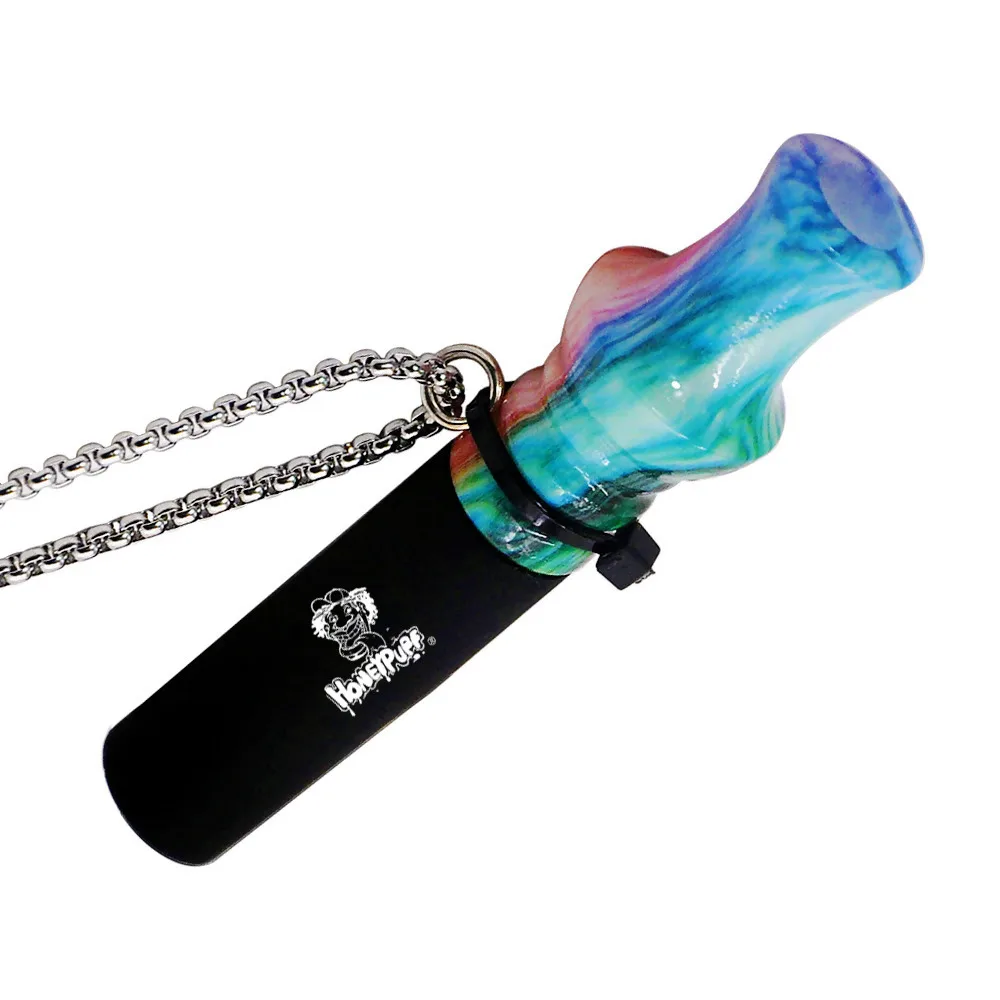 HONEYPUFF Resin& Silicone Accessories with Stainless Chain