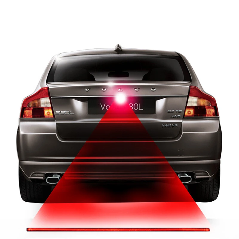 1 Pcs Anti Collision Rear-end Car & Motorcycles Laser Tail Fog Light Auto Brake Parking Lamp Rearing Warning Light Car Styling spyder headlights