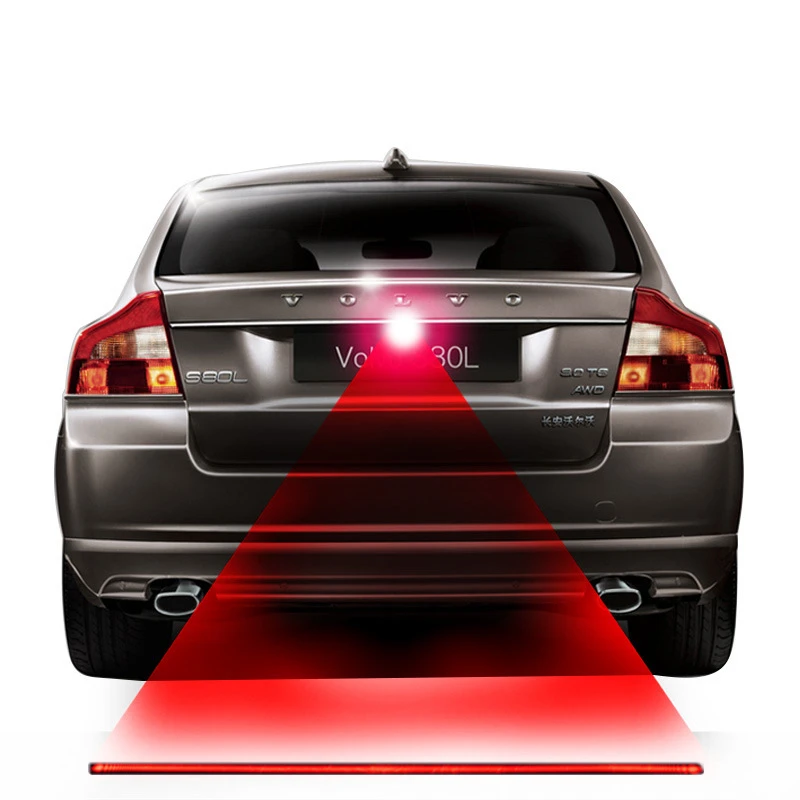 1 Pcs Anti Collision Rear-end Car & Motorcycles Laser Tail Fog Light Auto Brake Parking Lamp Rearing Warning Light Car Styling spyder headlights Car Lights