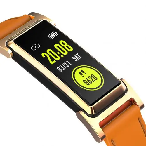 Smart Bracelet Blood Pressure Heart Rate Monitoring Pedometer Fitness Equipment Wireless Outdoor Sports Watch Fitness Waterproof - Цвет: Коричневый