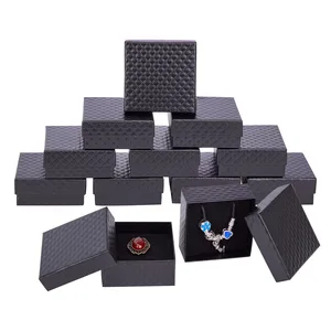 Image for 12Pcs Square Cardboard Jewelry Boxes for Pendant E 