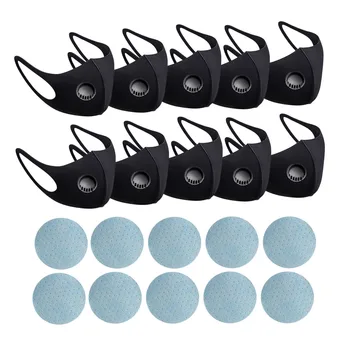 

Unisex Outdoor Mouth Mask Face Cover Washable Cycling Mask with Mask Filter Replacement Protection Dustproof Earloop