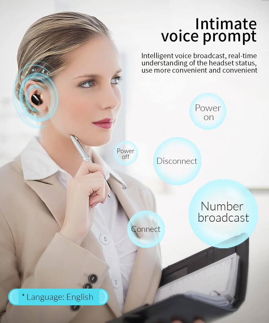 HOCO, Bluetooth гарнитура, мини, портативная, невидимая, беспроводная, Bluetooth 4,2, наушники, Handsfree, стелс, наушники с микрофоном, auriculares