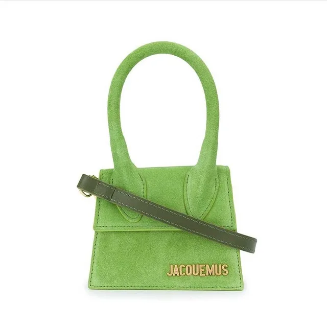 Брендовая мини вечерняя сумка с большой ручкой на плечо дизайнерская квадратная матовая женская сумка через плечо Съемный ремень женский клатч - Цвет: light green