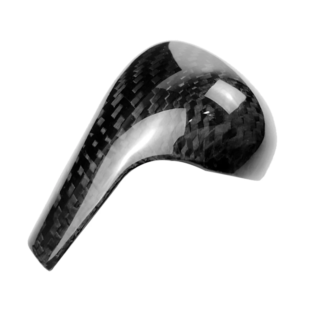 Black Carbon Fiber Car Gearshift Knob Covers for Audi A61/Q5/A5/A4L/Q7 Accessories Car Styling