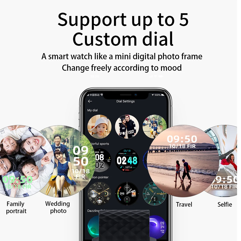 H30 Smart Watch 2020 Men DIY Watch Face IP68 Waterproof Heart Rate Monitor For Android Iphone Smartwatch Women