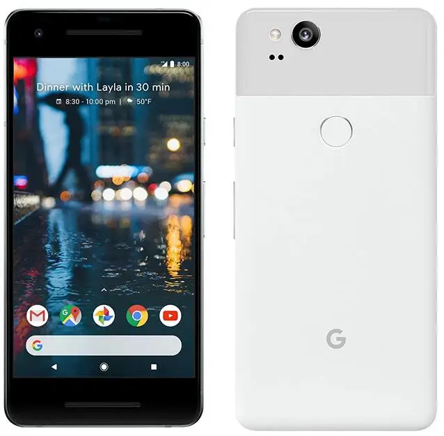 Google Pixel 2,,, 5,0 дюймов, четыре ядра, 4 Гб ОЗУ, 64 ГБ/128 ГБ, Snapdragon 835, одна SIM, 12 МП, Android, разблокированный мобильный телефон - Цвет: Белый