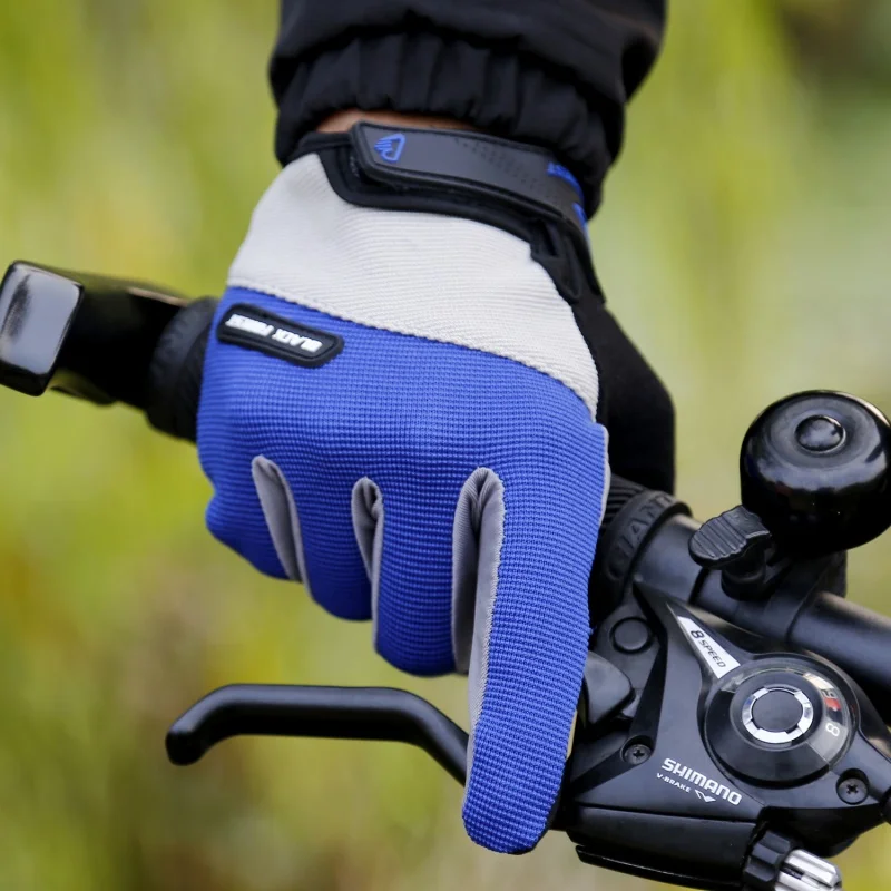 Мужские велосипедные перчатки женские полный палец MTB шоссейные гонки спандекс нейлон ветрозащитный Противоскользящий резиновый для велосипеда Теплый Сенсорный экран