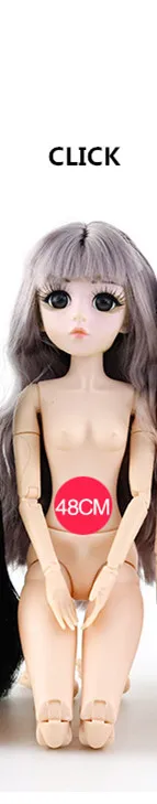 1/3 BJD куклы девочка кукла 60 см 21 раскладные игрушки 4D реальный глаз многоцветные волосы имплантаты ресницы ребенок Обнаженная Тело Игрушка для девочек подарок