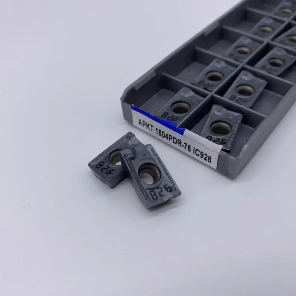 

10Pcs Milling Knife APKT1604 PDER 76 IC928 Carbide Inserts External Turning Knife APKT 1604 CNC Machine Turning Inserts