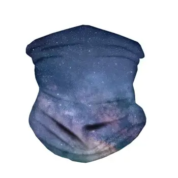 

HYCOOL Motorcycle Neck Scarf Balaclava Space Galaxy Sky Stars Pattern Casual Outdoor Walking Sport Bandana Magic Headband New