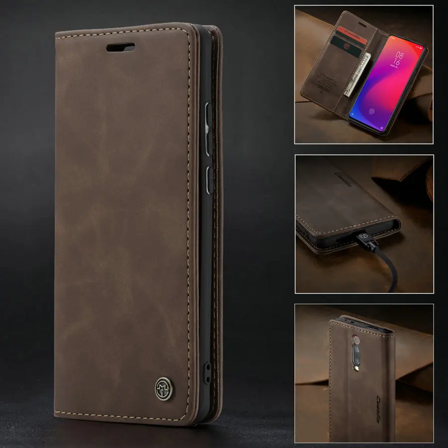 Чехол-книжка для Xiaomi Redmi K20 Pro Note 9s 9T 9 кожаный | Мобильные телефоны и аксессуары