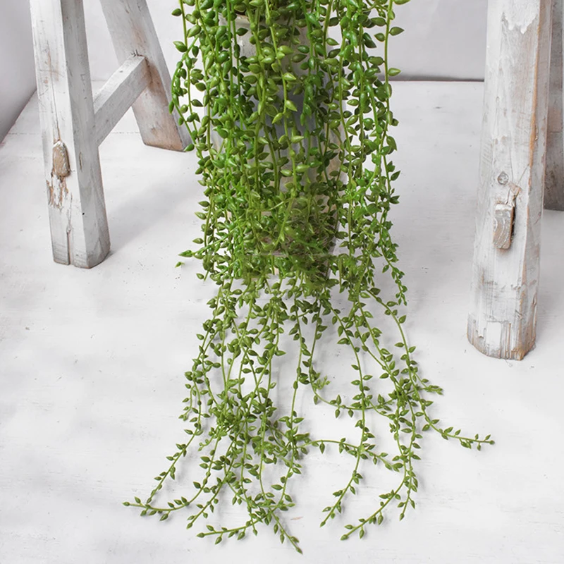 70 см Искусственный жемчуг Висячие бусины любовник слез растение суккулент | Дом и