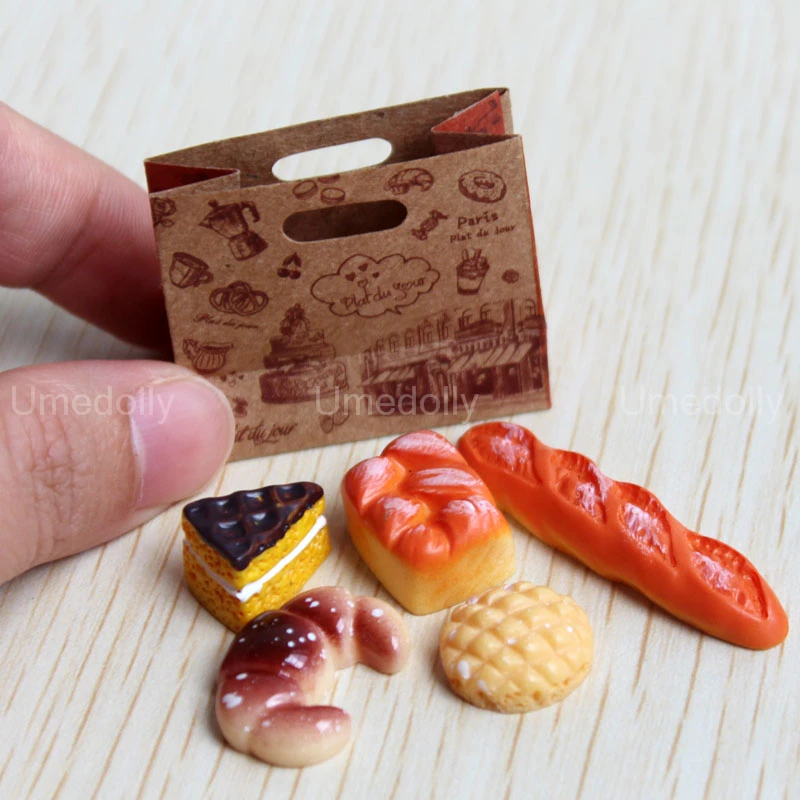 1:6 Scale Simulation Mini Bread Baguette Miniature Dollhouse Bakery Food Blyth BJD Doll Kitchen Accessories Pretend Food Toys Pretend Kitchen Toys Kitchen Toys Doll House Toys