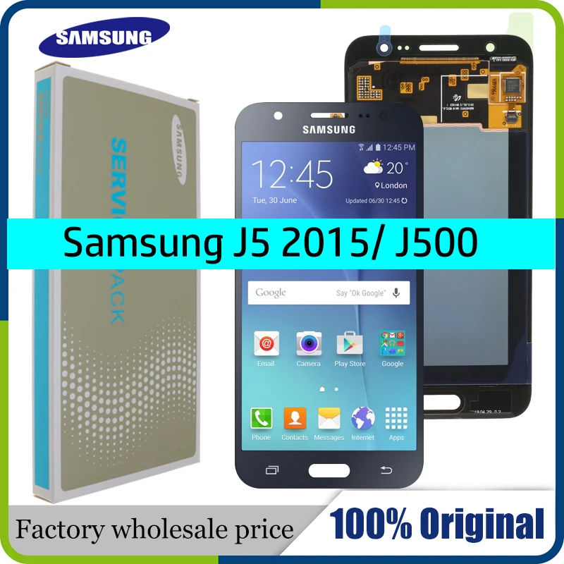 5 0 ''оригинальный AMOLED LCD для SAMSUNG Galaxy J5 2015 j500 ЖК дисплей сенсорный экран J500H J500FN