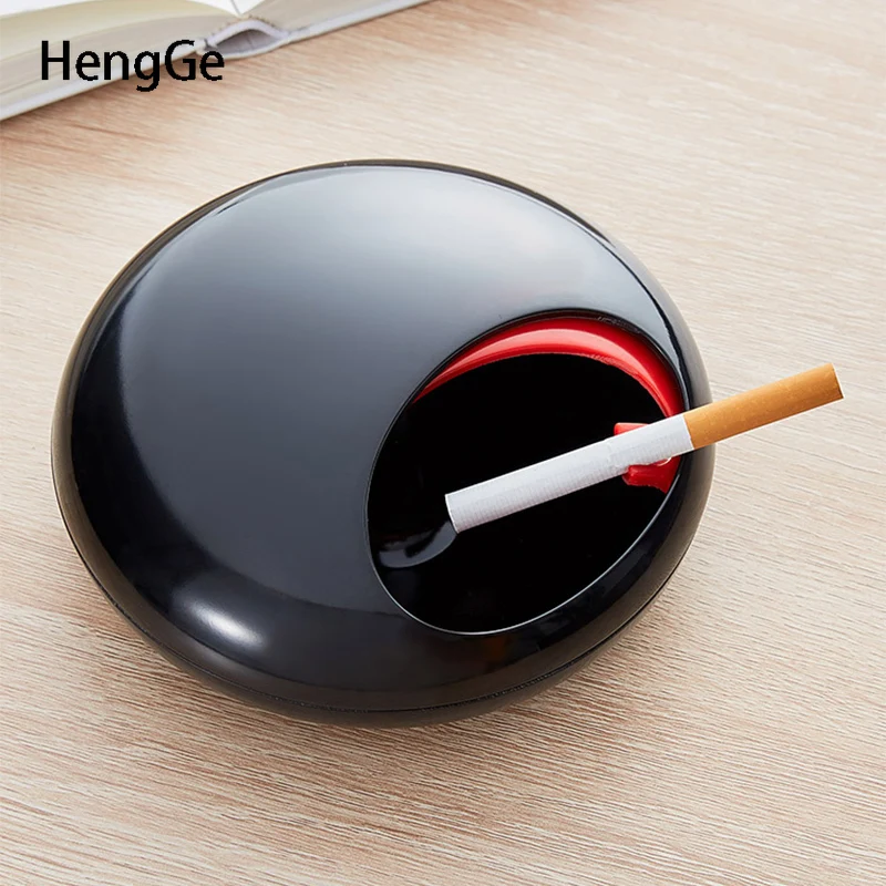 Modern Simplicity Ashtray Slide Cover Antifly Ash Ashtray Home Office