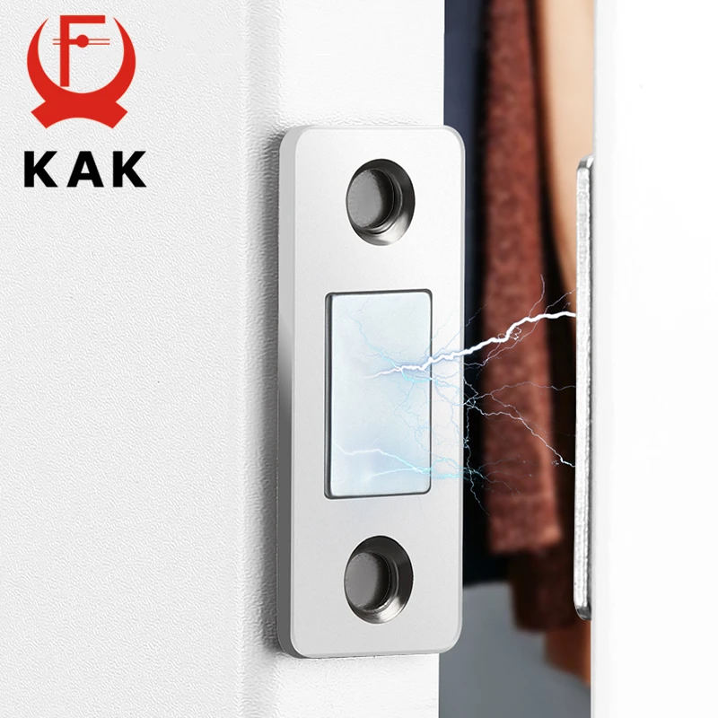 5pcs Magnetic Cabinet Catches Door Catches Door Stops Cabinet Door Stop Invisible Non-punch Silver Black Gold Bronze Sliding Lock Hardware