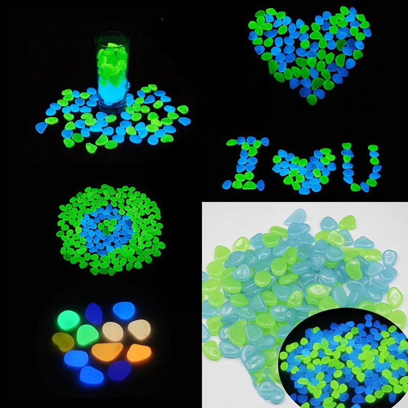 Светится в темноте светящийся камень шар 2 3 см аквариум ваза украшение|Чехлы для